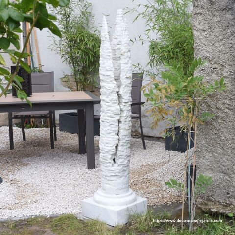 Colonne en Marbre de Carrare pour Décoration Maison Jardin Dijon (21)