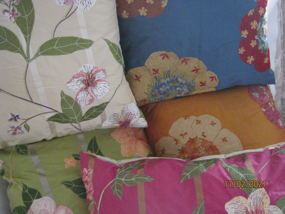 Coussins en soie brodee
Décoration