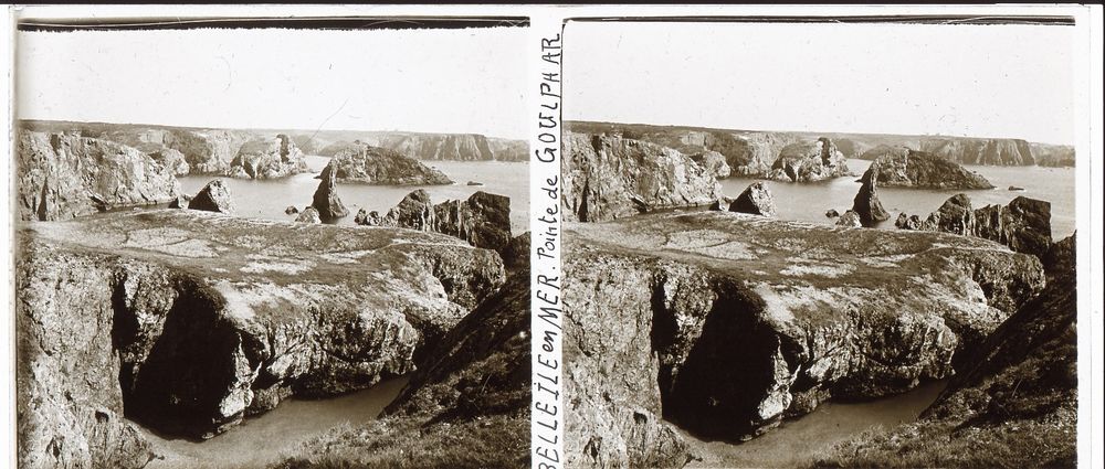Boite 16 Vues Positifs St&eacute;r&eacute;os Photographie Belle-&Icirc;le-en-Mer 
