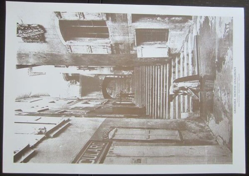 1/ Gravure GRENOBLE, MONT&Eacute;E CHALEMONT 