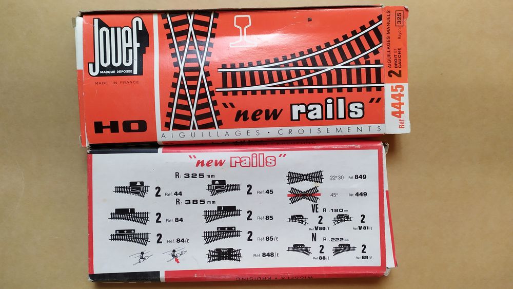 Train &eacute;lectrique : boites vides de rails &amp; aiguillages JOUEF Jeux / jouets
