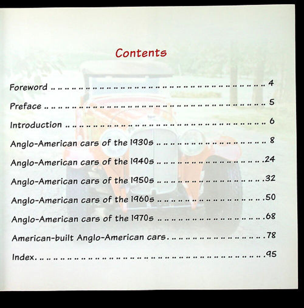 ANGLO-AMERICAN CARS from the 1930s to the 1970s de chez Velo Livres et BD