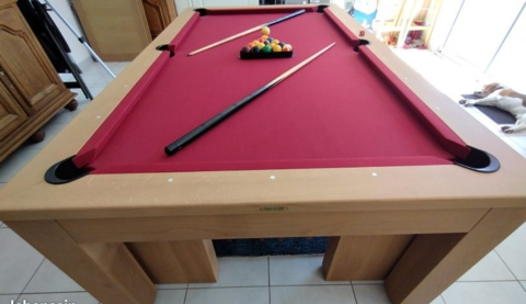 Billard droit américain en chêne massif -  Fait en France Nesmy (85)