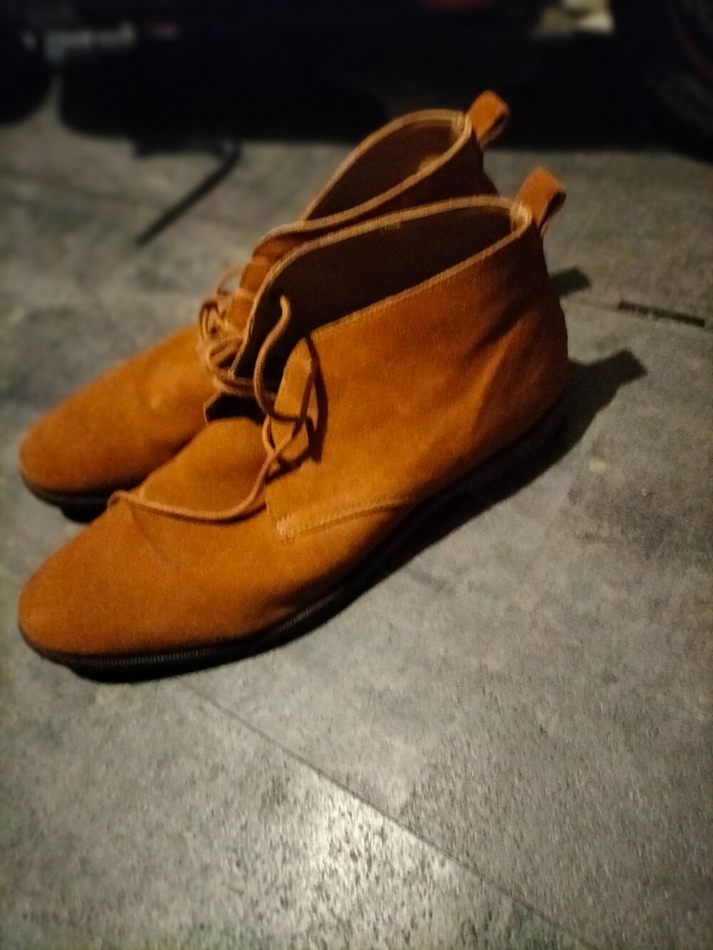 Boots a lacets Camel Celio cuir pointure 44 tr&egrave;s bon &eacute;tat Chaussures