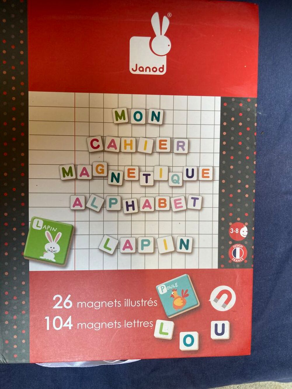 Coffret magn&eacute;tique alphabet JANOD Jeux / jouets