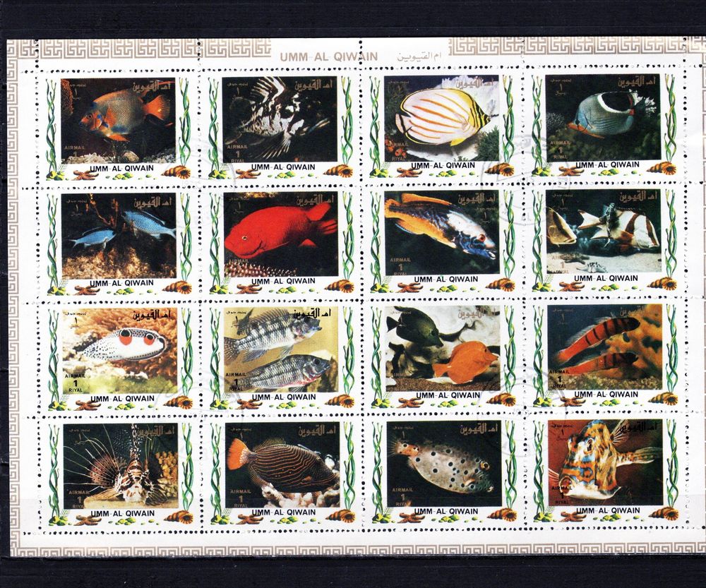 lot de 102 timbres du MONDE sur la FAUNE AQUATIQUE 
