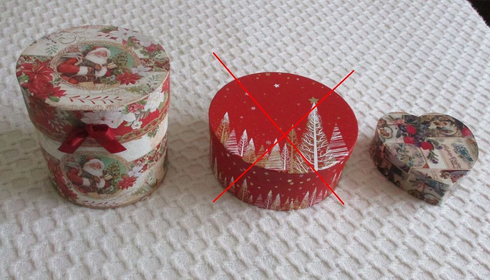 2 BOITES COFFRETS CADEAUX NOEL Décoration