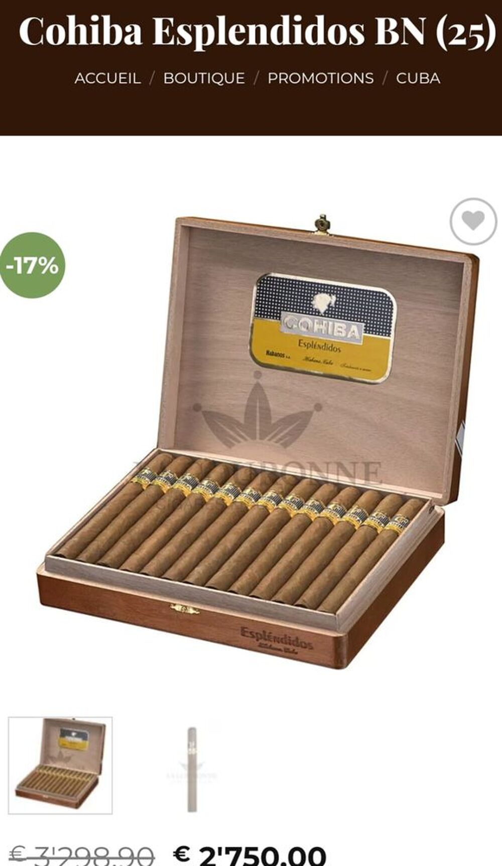 Cohiba esplendidos 