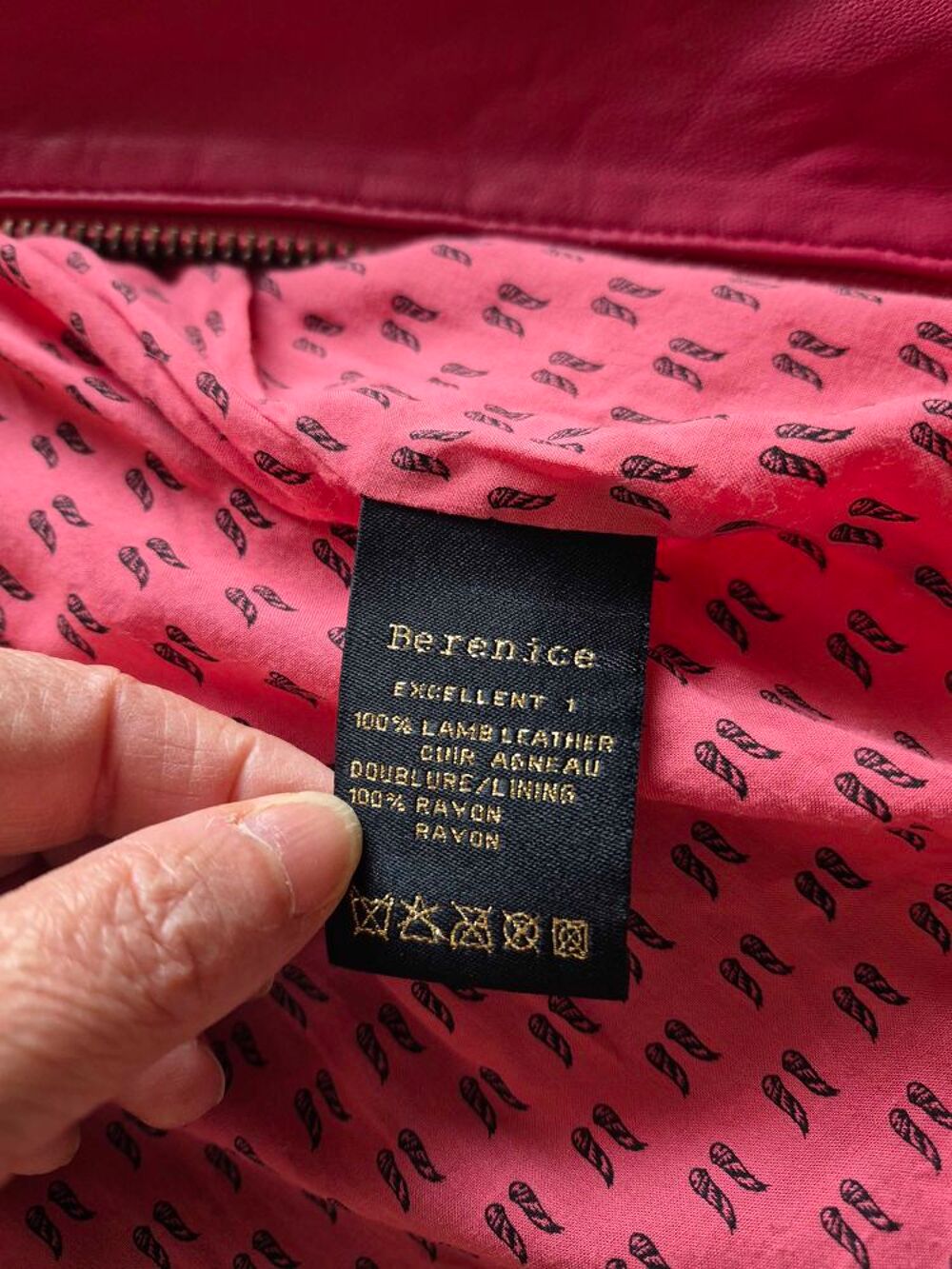 blouson cuir berenice 36 Vêtements