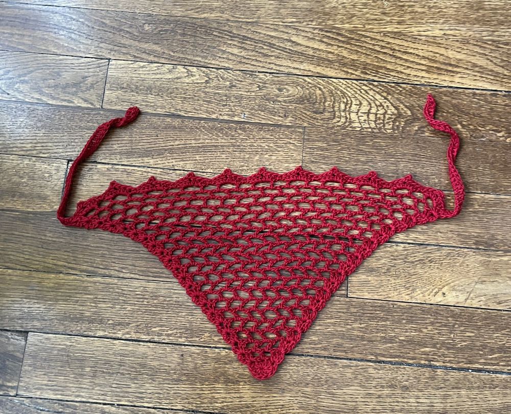 Bandana bandeau foulard Rouge Bordeaux Vêtements