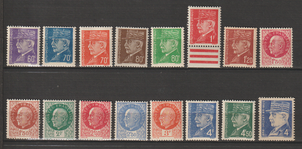 TIMBRES NEUFS** ANNEE 1941
