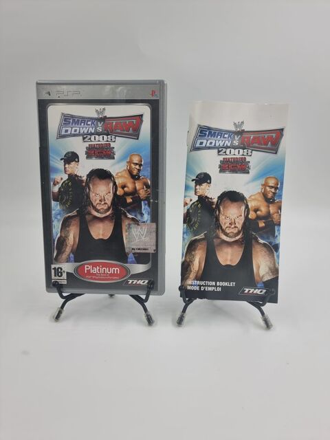Jeu PSP W SmackDown vs Raw 2008 (Platinum) en boite, complet 3 Vulbens (74)