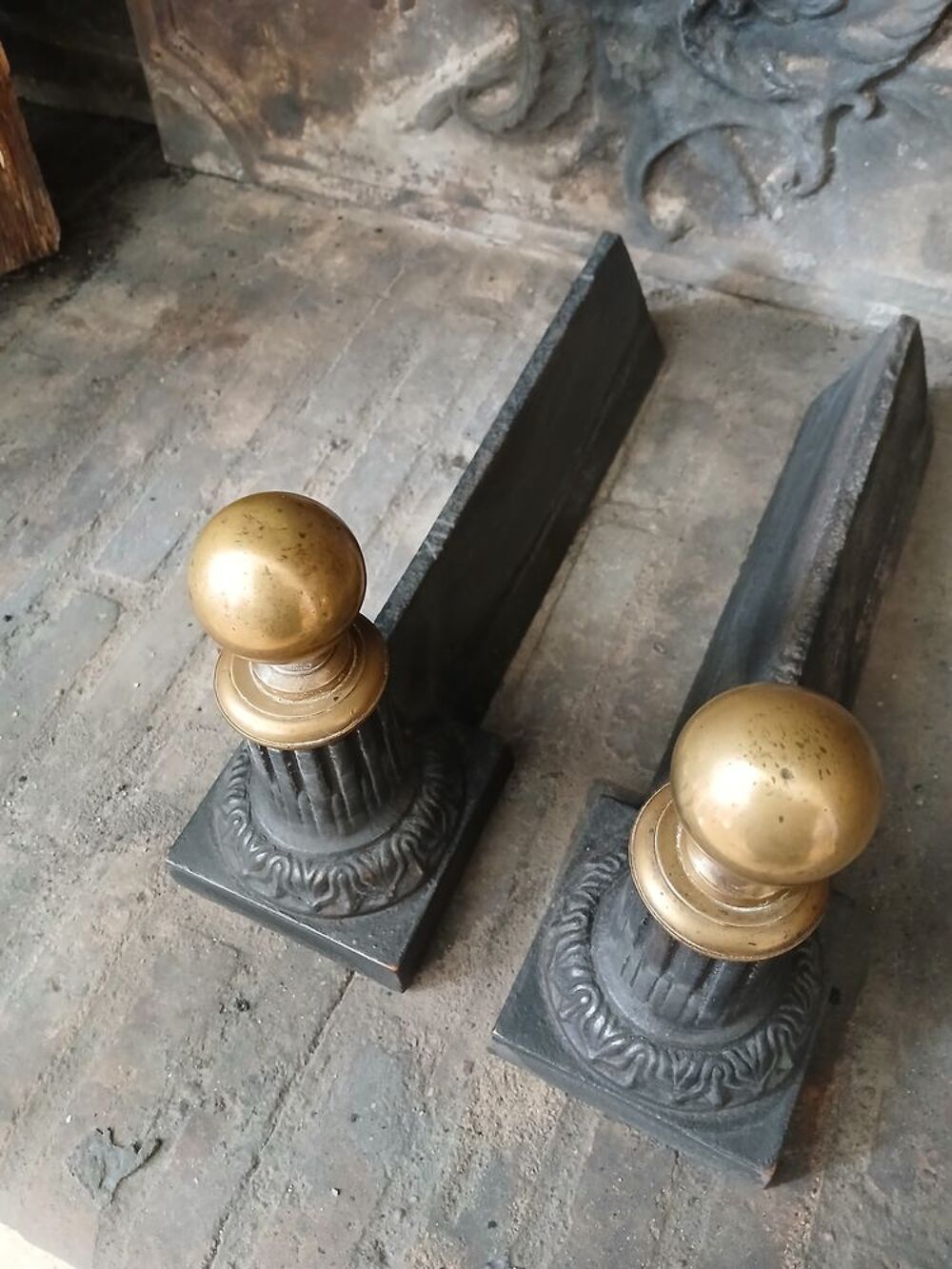 Chenets de chemin&eacute;e Décoration