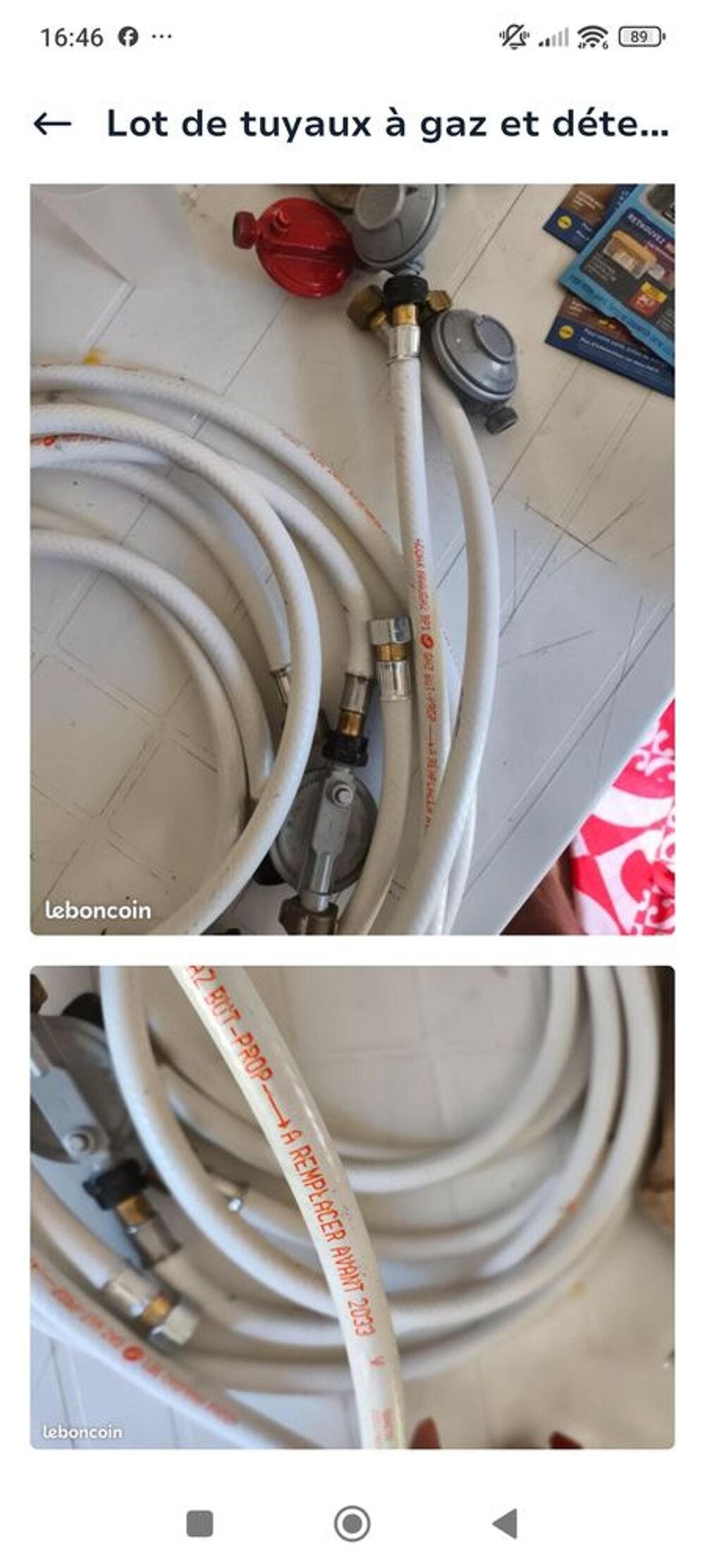 Lot de 5 d&eacute;tendeur et 5 tuyaux de gaz Bricolage