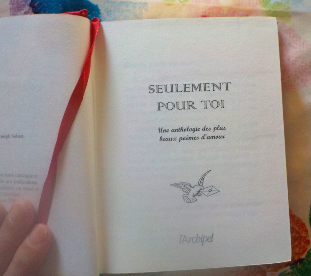 SEULEMENT POUR TOI Les plus beaux po&egrave;mes d'amour Livres et BD