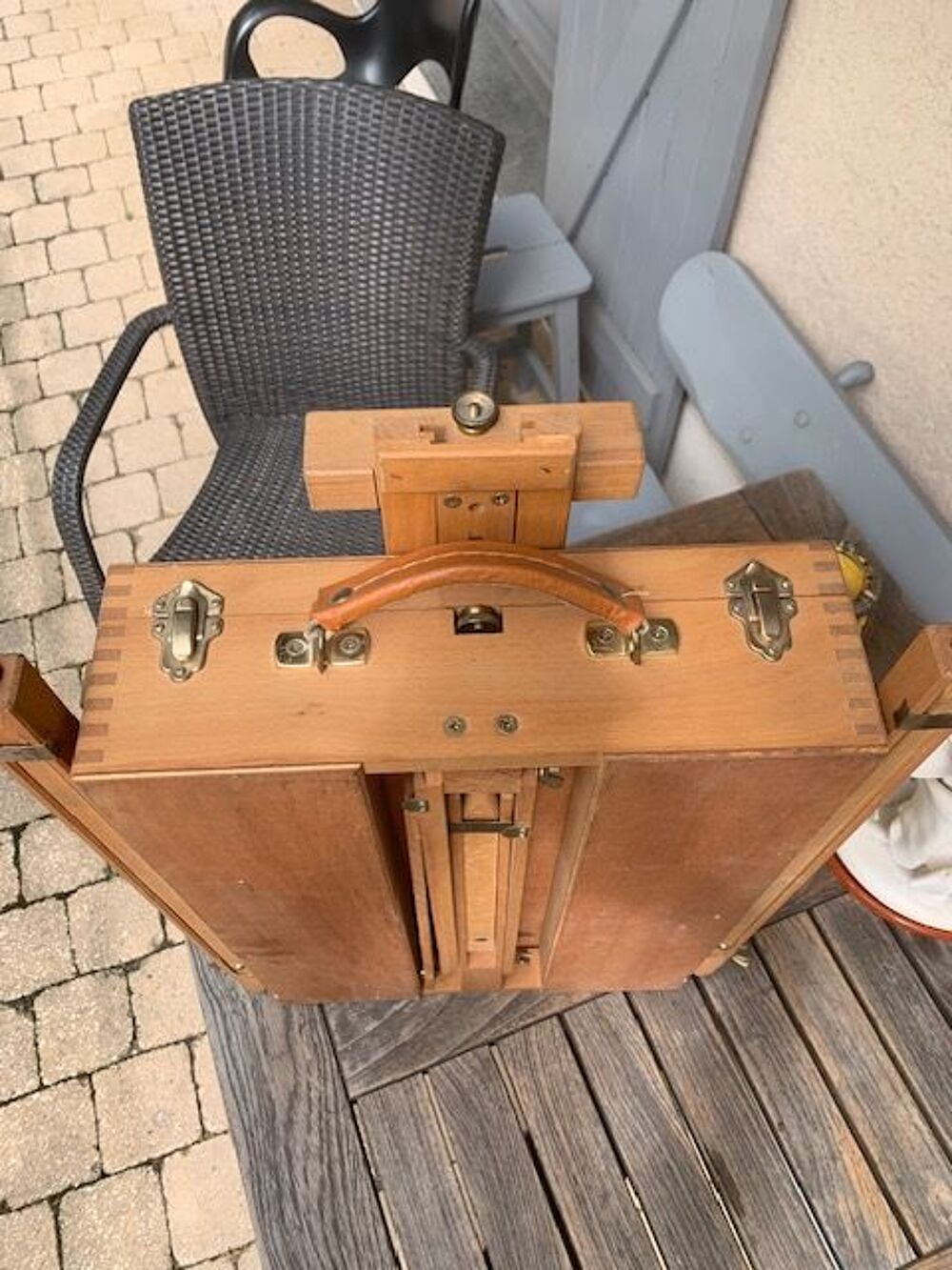 Chevalet peintre en bois Décoration