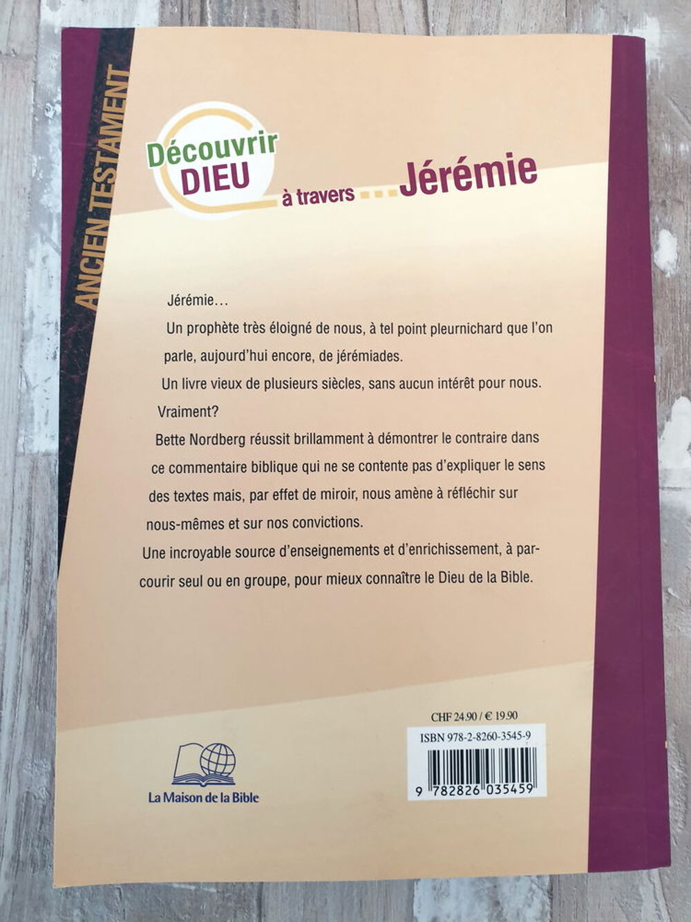 D&eacute;couvrir Dieu &agrave; travers J&eacute;r&eacute;mie Bette NORDBERG
Livres et BD