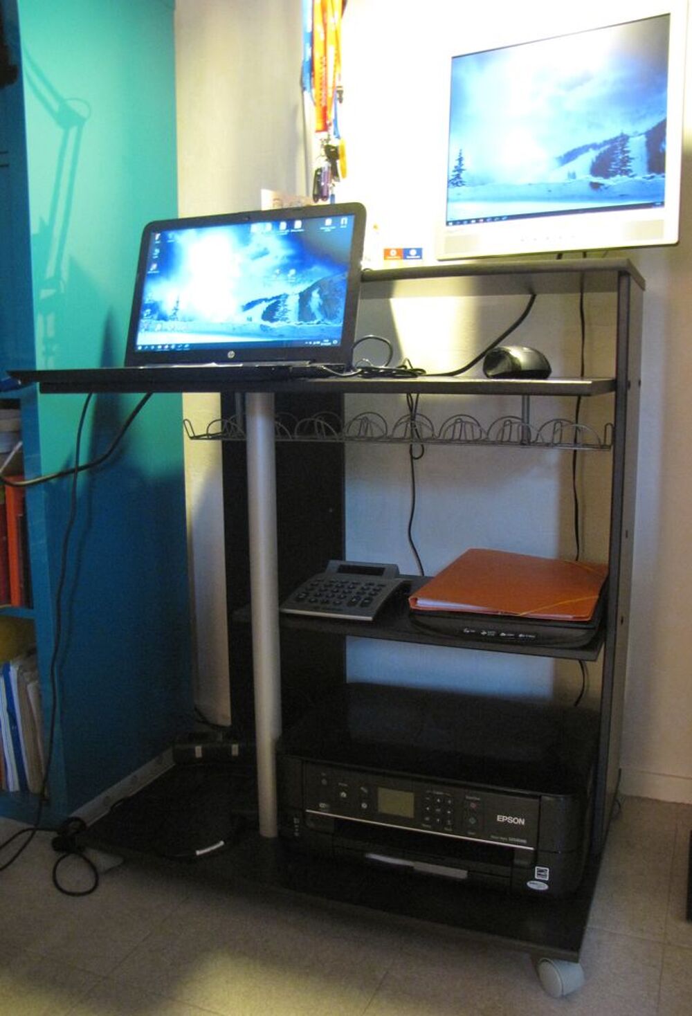 MEUBLE PC NOIR Meubles