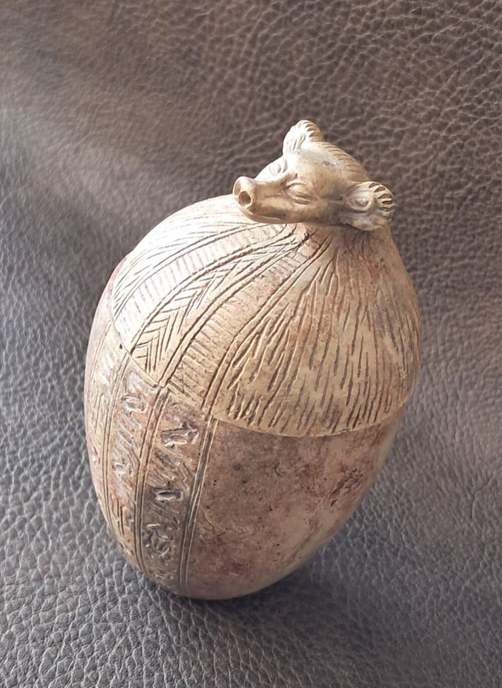 Petit vase canope &eacute;gyptien g&eacute;nie H&acirc;pi Décoration