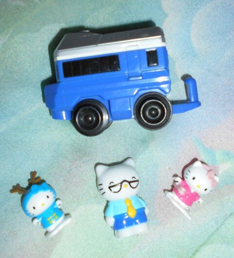 wagon Mattel 2003 + 3 figurines Hello Kitty  Sanrio  5 Ervy-le-Chtel (10)