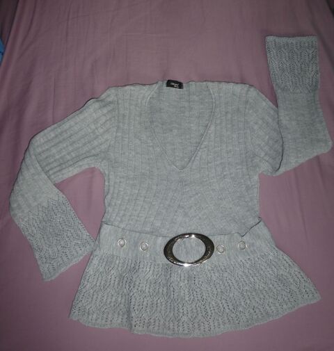 PULL gris style anne 60 . 38 3 Doussard (74)