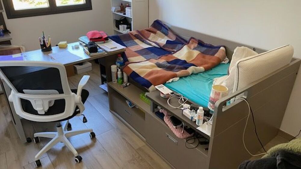 Lit et bureau int&eacute;gr&eacute; Mobilier enfants