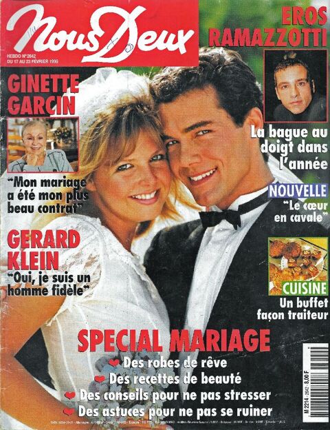 NOUS DEUX Magazine n2642 1998  Eros RAMAZZOTTI  2 Castelnau-sur-Gupie (47)