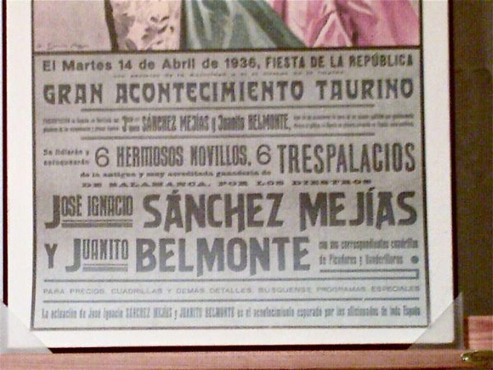AFFICHE " PLAZA DE MURCIA 1936 " Décoration