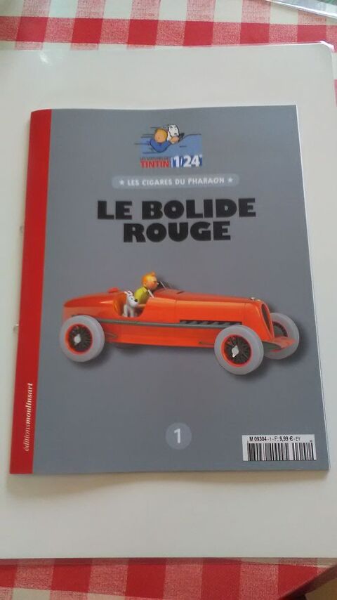 VOITURE DE TINTIN N1           LE BOLIDE ROUGE    60 Dolus-d'Olron (17)