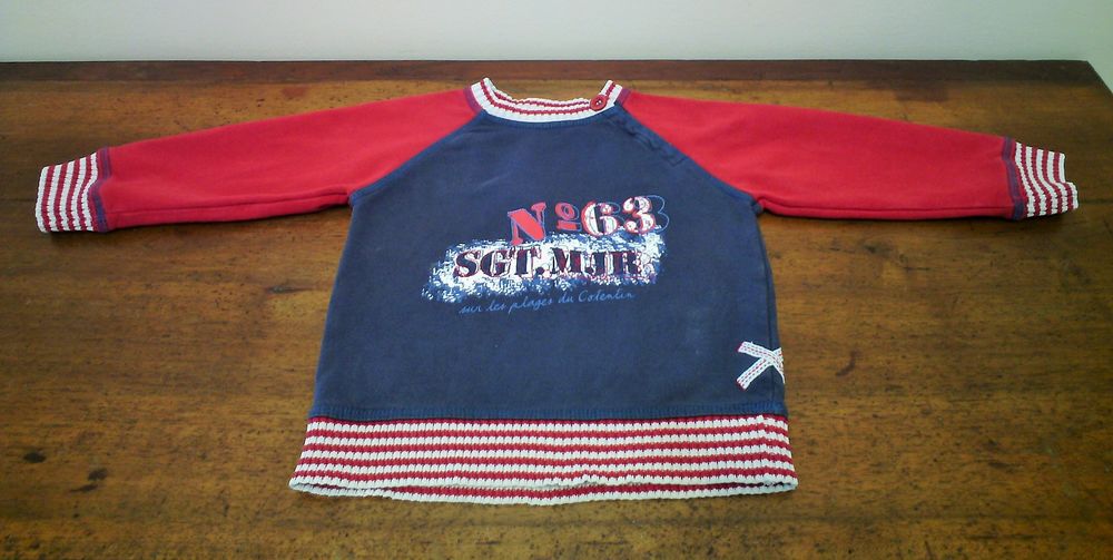 Sweat shirt marin 3 ans Sergent Major - TBE Vêtements enfants
