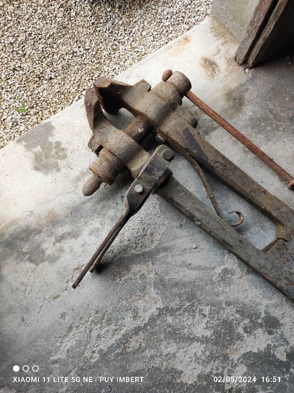 Etau sur pied Bricolage