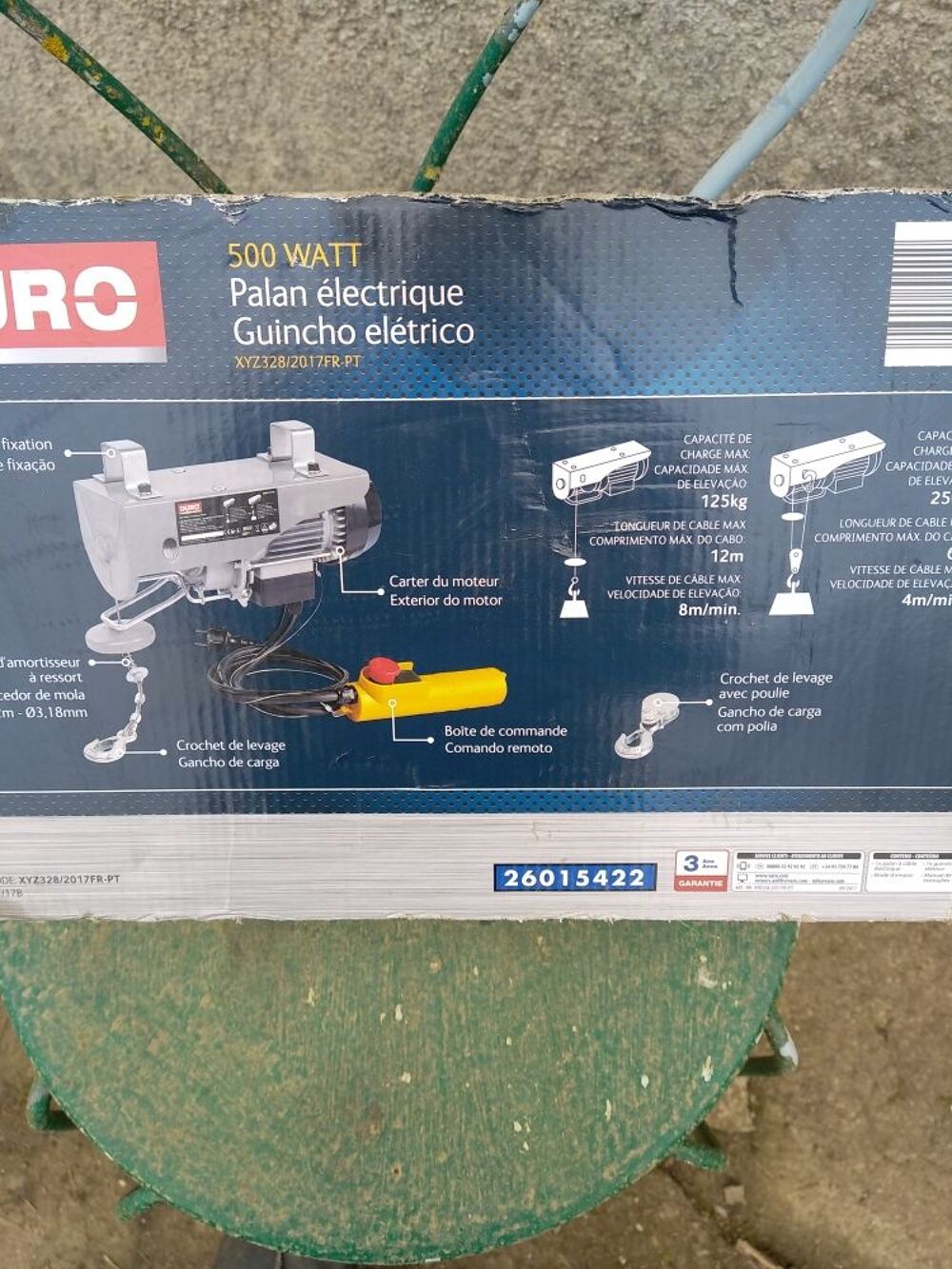 treuil &eacute;lectrique Bricolage