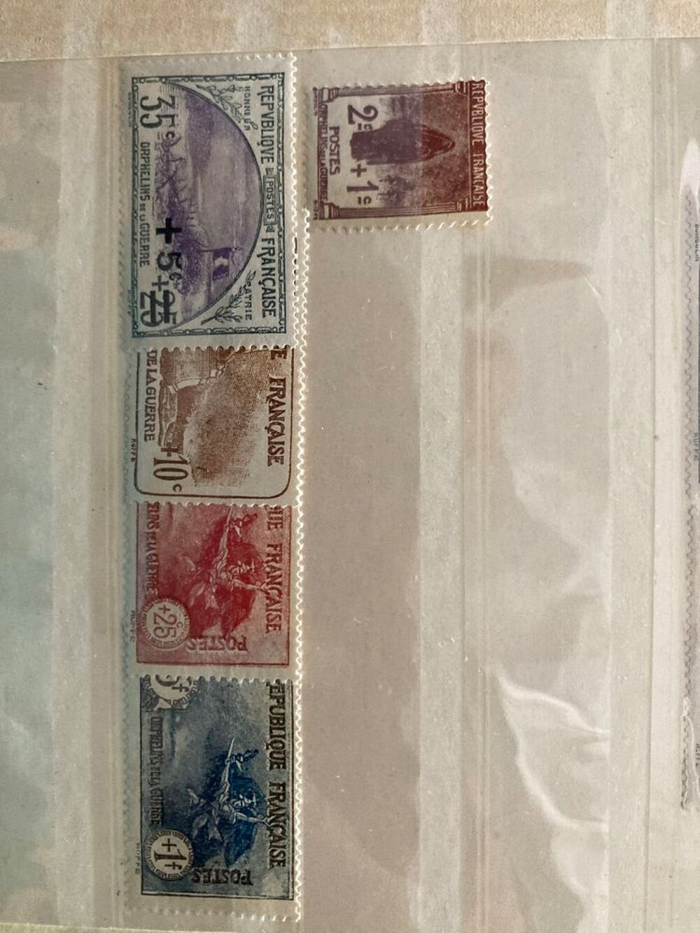S&eacute;rie timbres orphelins de guerre 1917 du 141a 155 neufs ** 