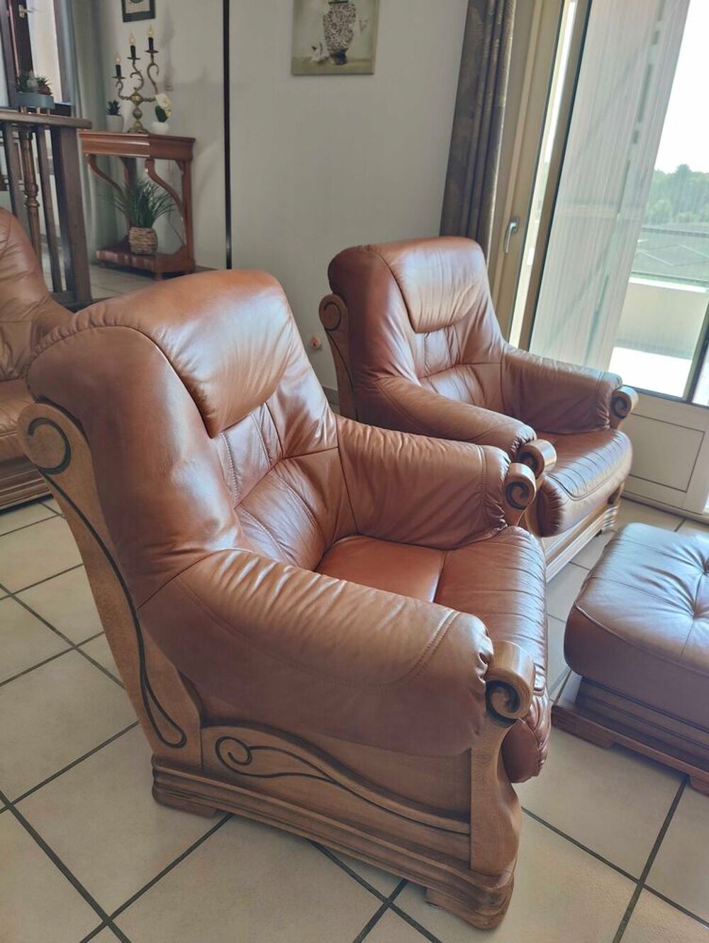 Lot canap&eacute; + 2 fauteuils Meubles