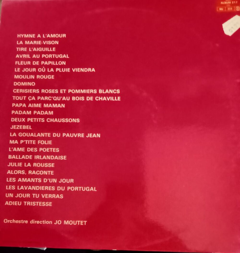 LES GRANDS SUCCES DE LA CHANSON FRANCAISES 1950.. 1960
33 TO CD et vinyles