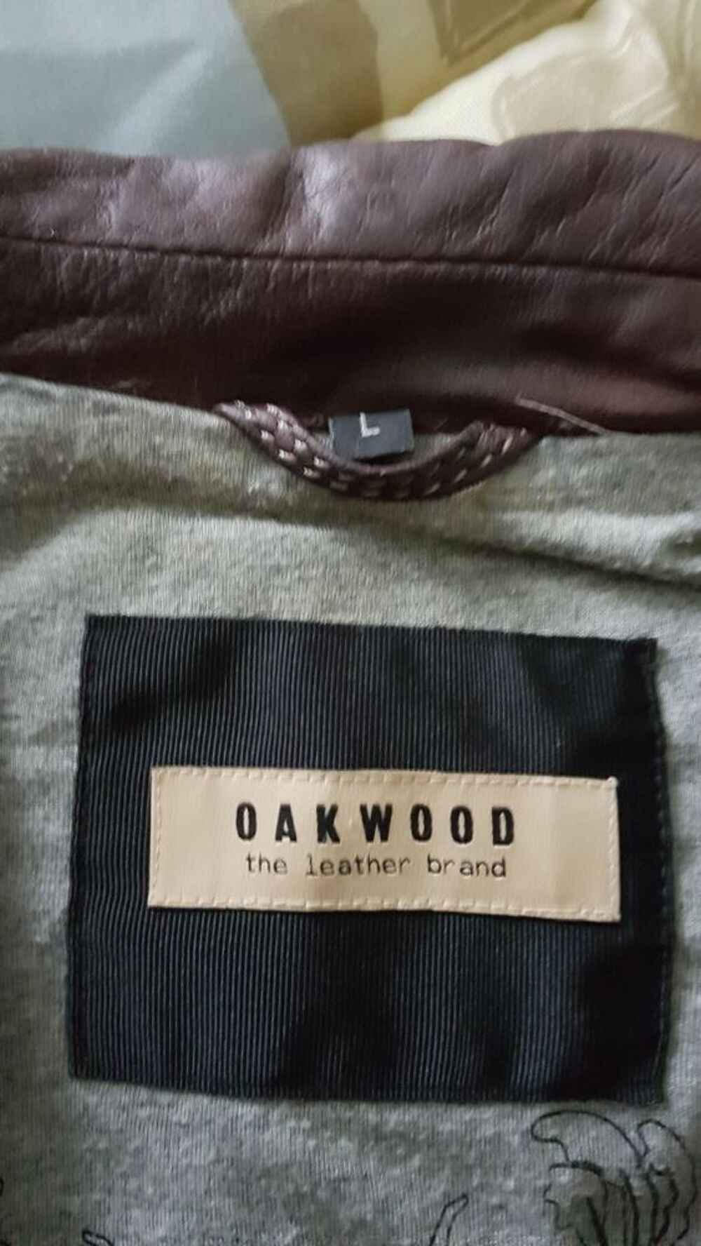 Blouson de cuir Taille L Oakwood Vêtements