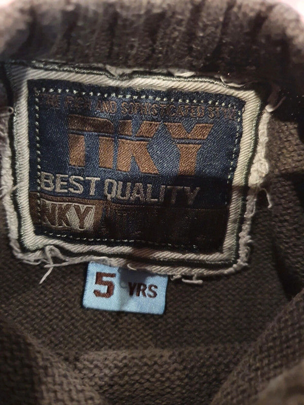 Pull gris-kaki 5 ans Vêtements enfants