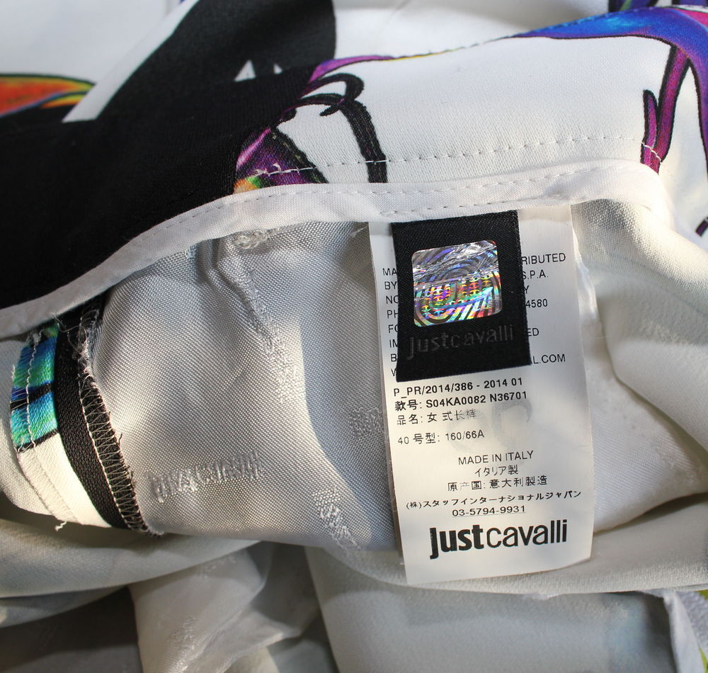 Pantalon fleuri CAVALLI T.36 Fr Vtements