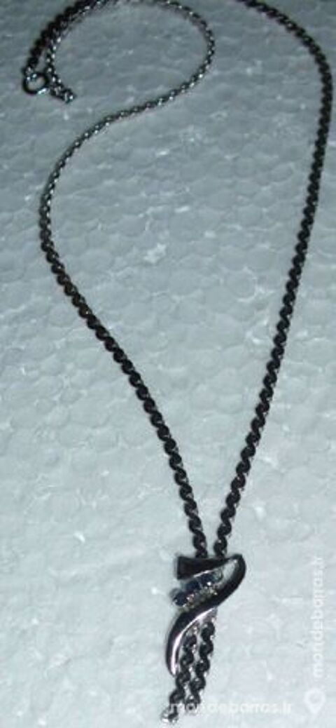 Collier Argent vrit. avec 3 Saphirs 150 Antibes (06)