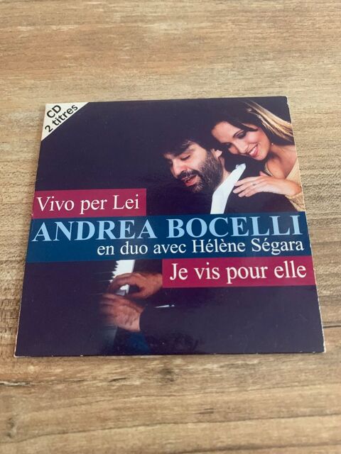 CD 2 titres  Andrea Bocelli H�l�ne S�gara    3 Saleilles (66)