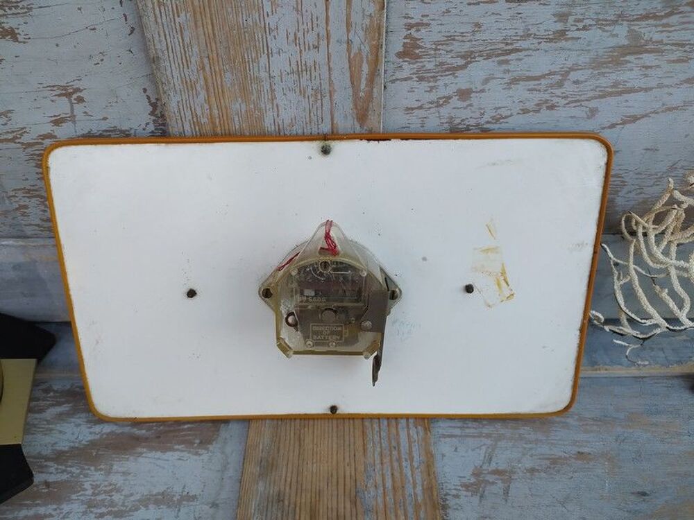 Ancienne Pendule Japy Noire et Jaune Vintage
