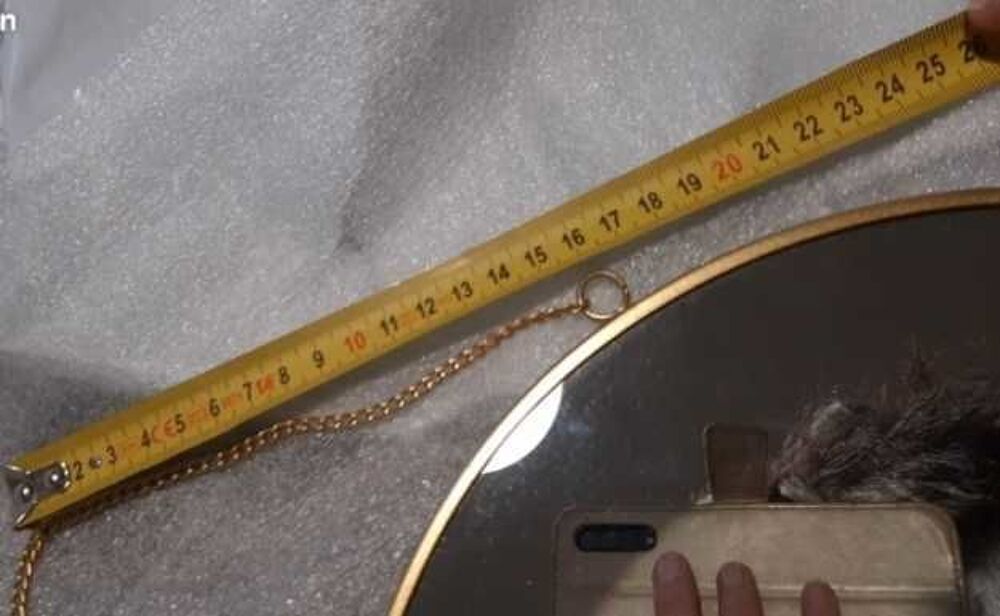 miroir rond dor&eacute; Décoration