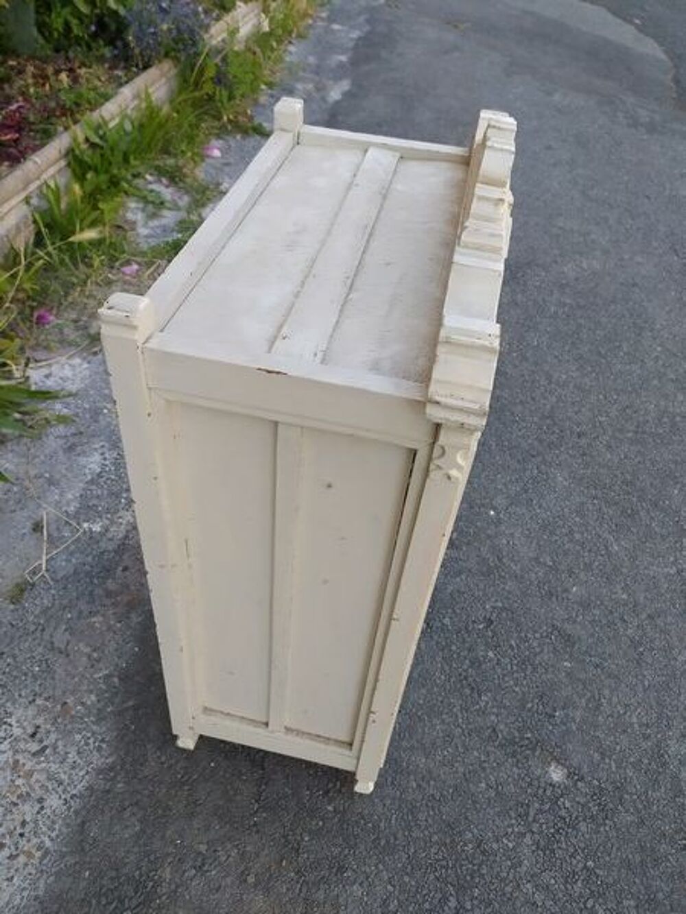 Anciens Meubles de Poup&eacute;e Lit et Armoire Bois XIX&egrave;me Meubles