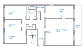  Appartement � vendre 5 pi�ces 117 m�