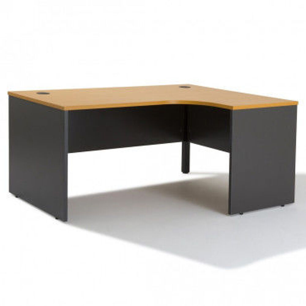 Bureau d'angle (H&ecirc;tre) avec caisson Meubles