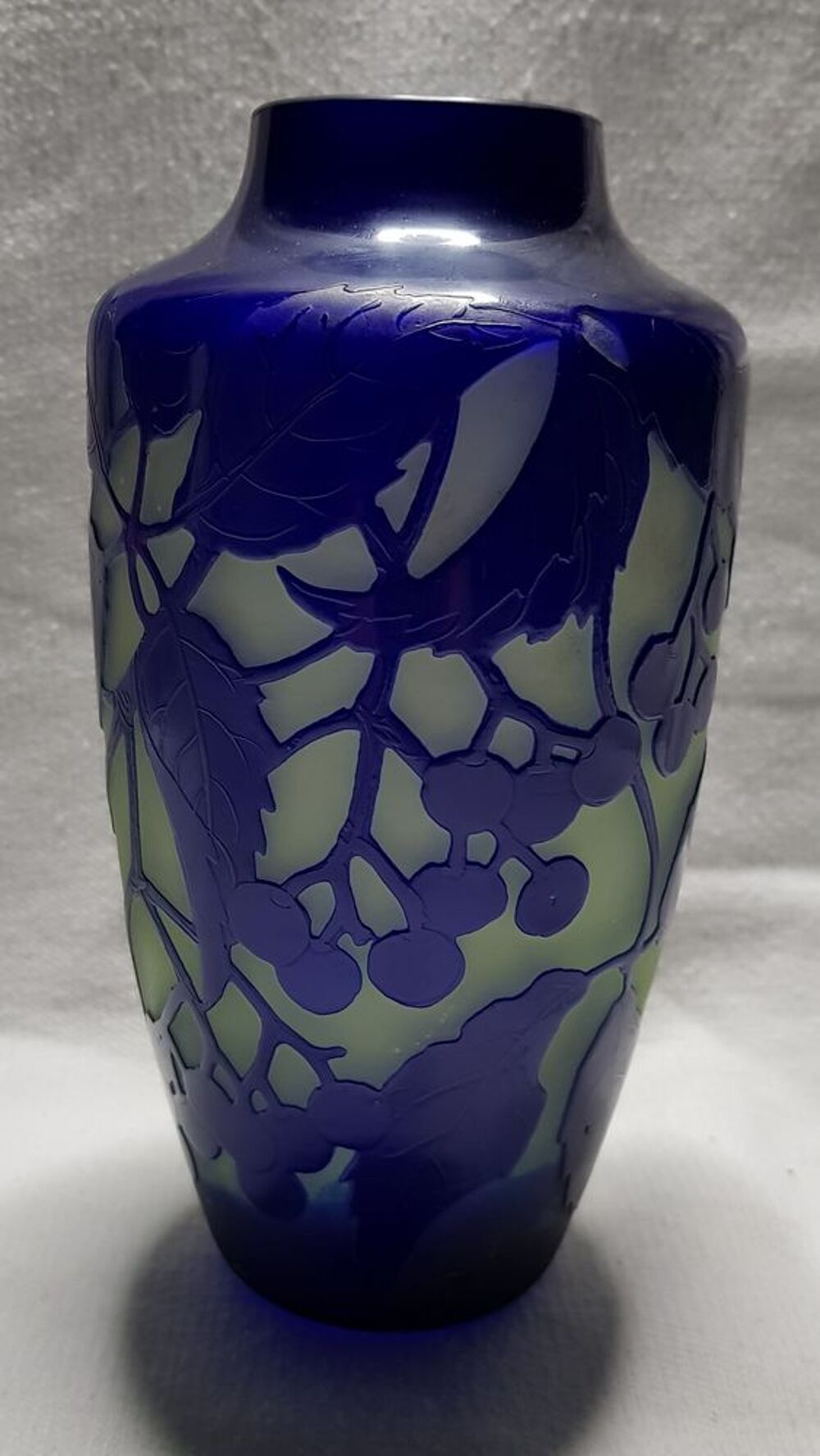 Superbe vase Art nouveau multicouches D'Argental 