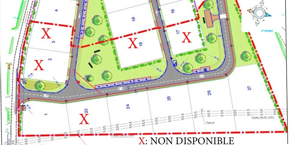 Vente Terrain Terrain viabilisé 781m2 Tournehem-sur-la-hem