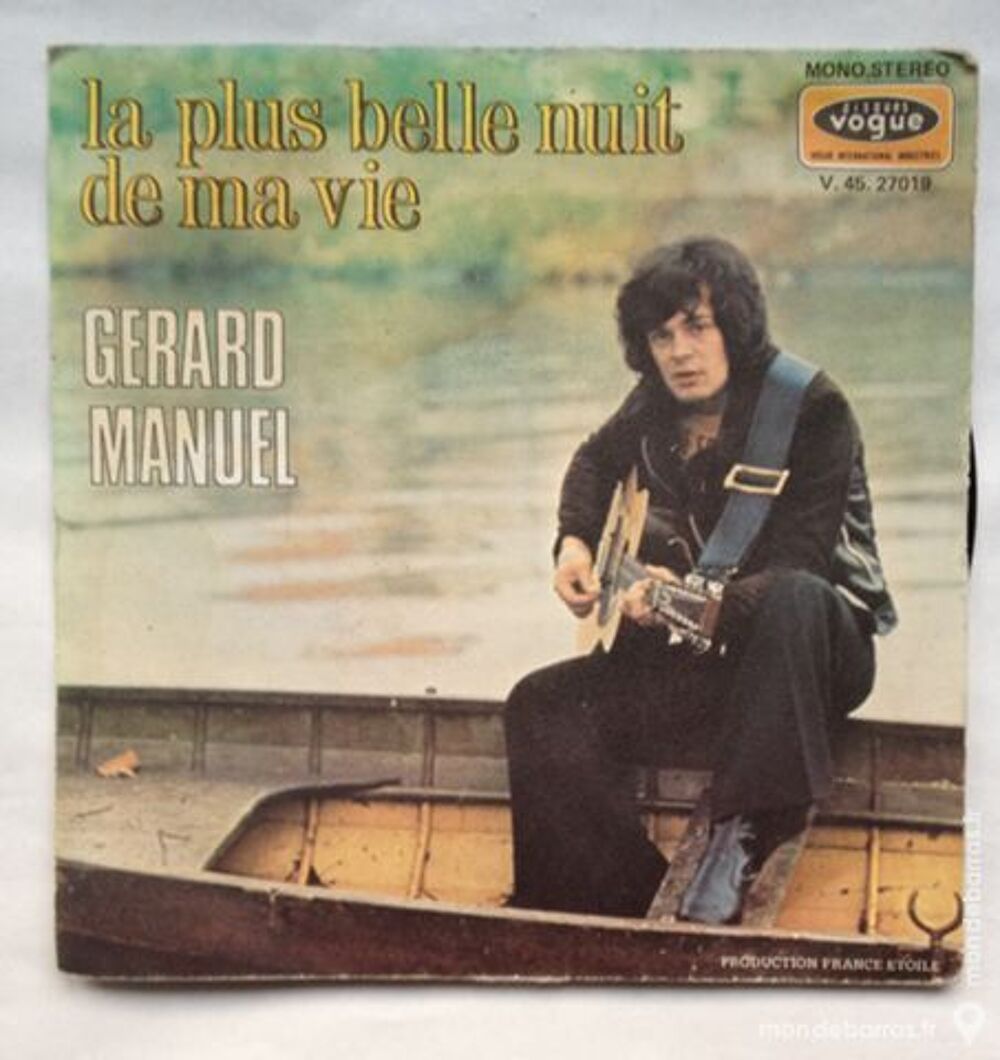 45 tours vinyle G&eacute;rard manuel CD et vinyles