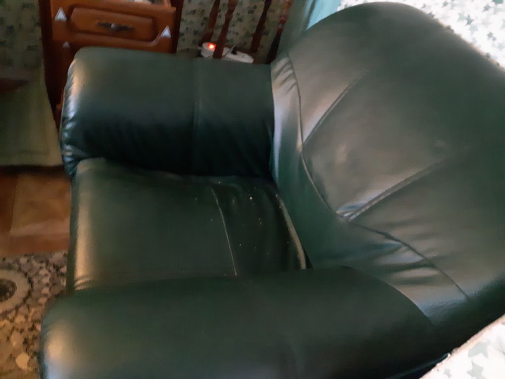 fauteuil en bultex vert fonc&eacute; r&eacute;f 90 Meubles