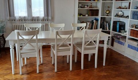 Salle � Manger extensible en H�tre massif pour 4-8 personnes